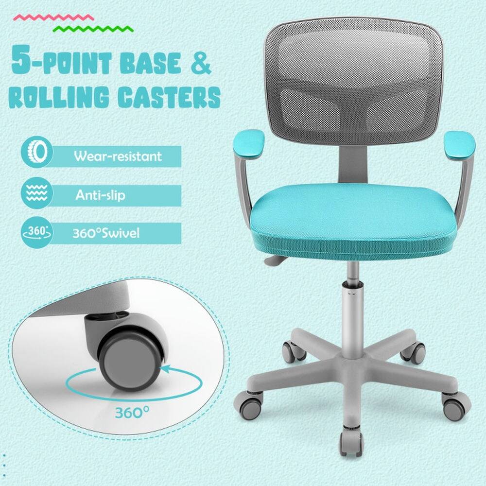 5-Point Base & Rolling Casters  
- Wear-resistant  
- Anti-slip  
- 360° Swivel