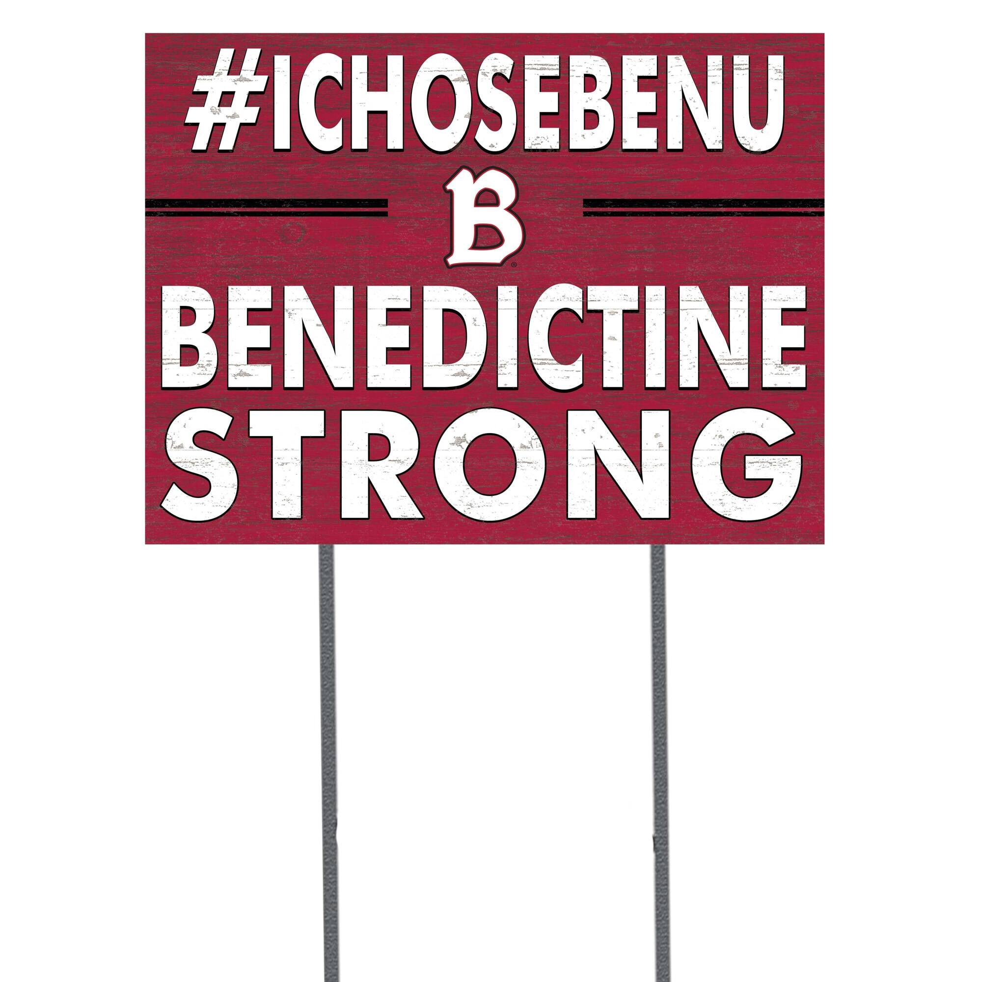 Benedictine Eagles 18'' x 24'' I Chose Lawn Sign