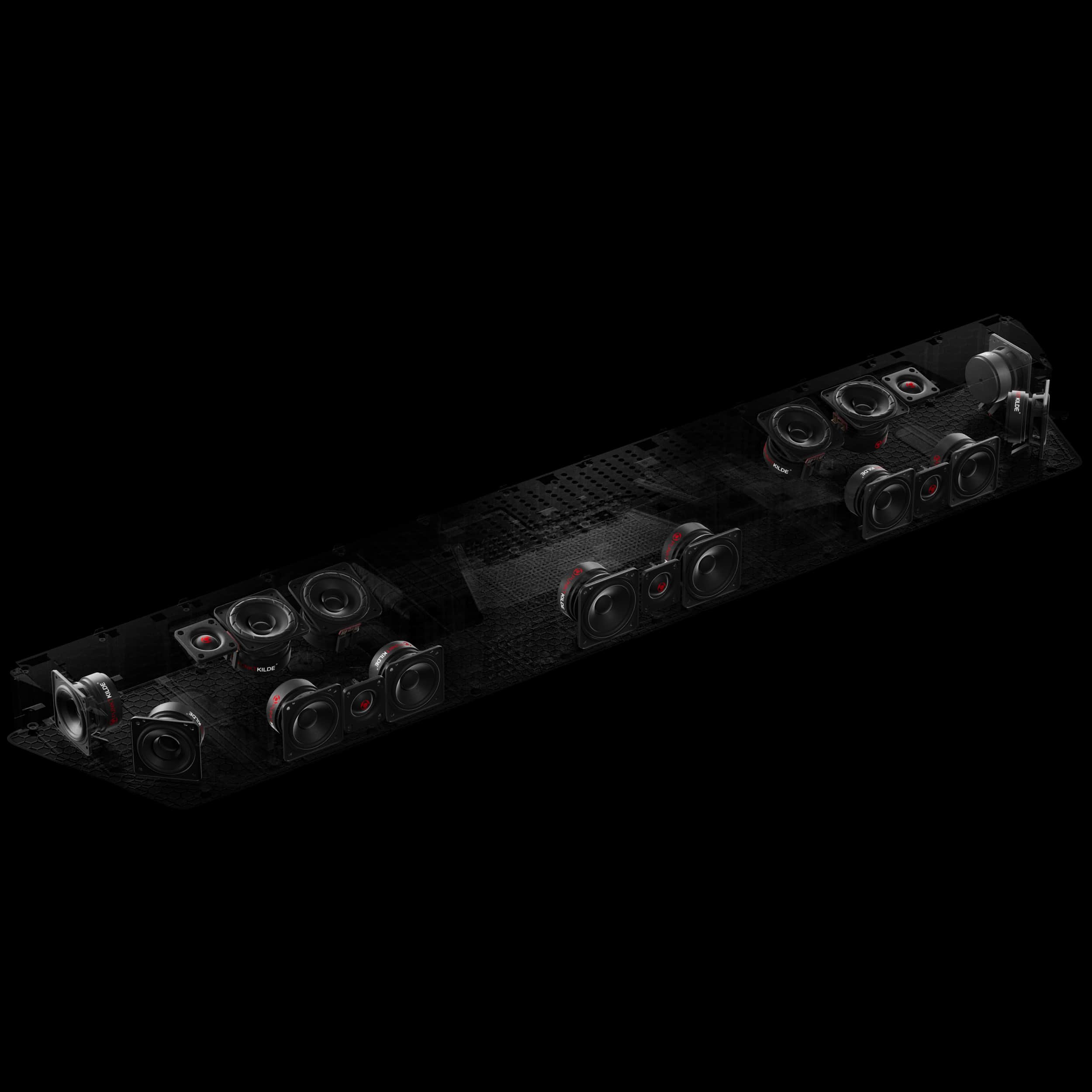 Back. Nakamichi - Shockwafe Wireless 11.2.6-Ch 2300W Dolby Atmos Soundbar w/ Dual 10" Subwoofers, 6 Height Channels, 31 Punktkilde Drivers - Black.