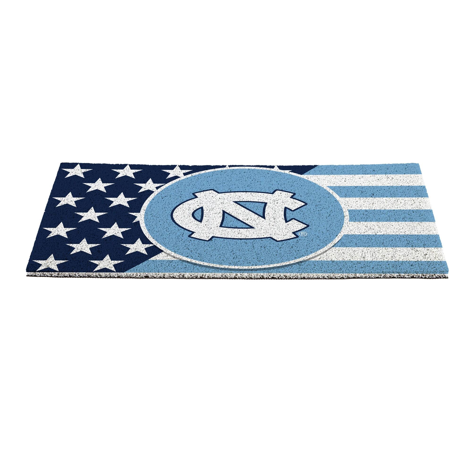 Alt View 1. Evergreen Enterprises - North Carolina Tar Heels 16" x 28" Stars & Stripes Patriotic Turf Mat - Multicolor.
