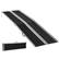 Front. Homcom - 10' Skidproof Portable Wheelchair Ramp for Home, Steps, Doorways, Carpeted Foldable Handicap Ramp - Black.