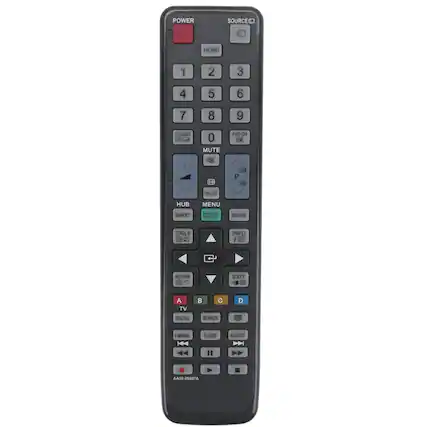POWER SOURCE HDMI 1 2 3 4 5 6 7 8 9 TTX/MIX 0 MUTE PRE-CH N 16 . P - CHLIST HUB MENU SMART 11 GUIDE TOOLS 10 5 INFO i 17 RETURN 14 EXIT N A TV D SOCIAL SEARCH E-MANUAL P.SIZE AD/SUBT AA59-00507A