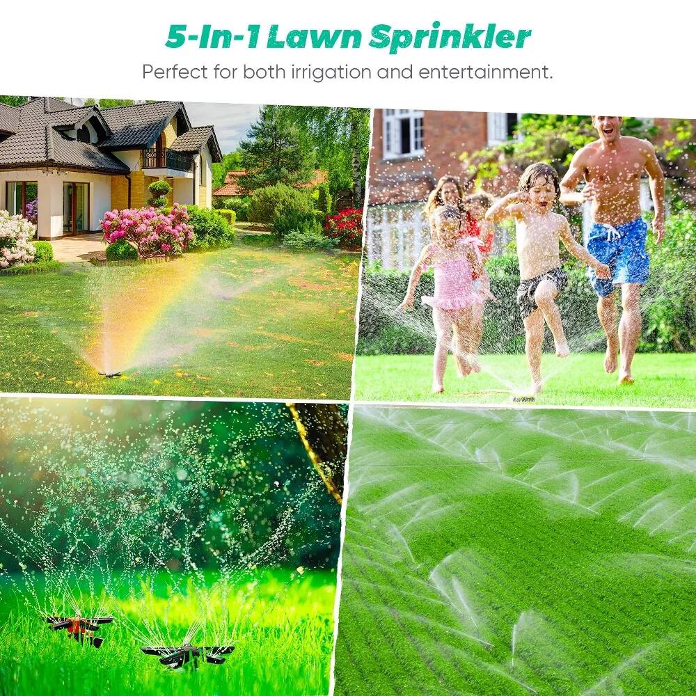 5-In-1 Lawn Sprinkler  
Perfect for both irrigation and entertainment.