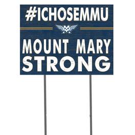 Jardine - Mount Mary Angels 18'' x 24'' I Chose Lawn Sign - Blue