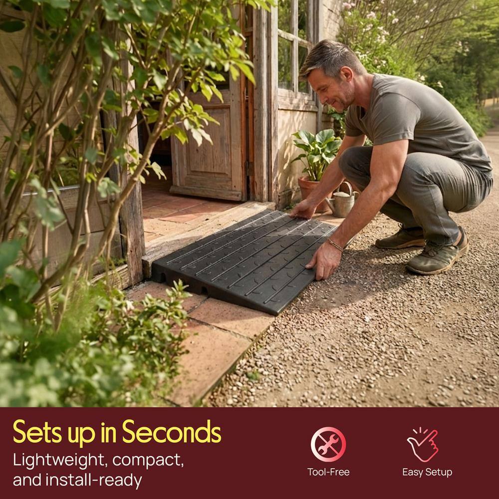 Sets up in Seconds  
Lightweight, compact, and install-ready  
Tool-Free  
Easy Setup