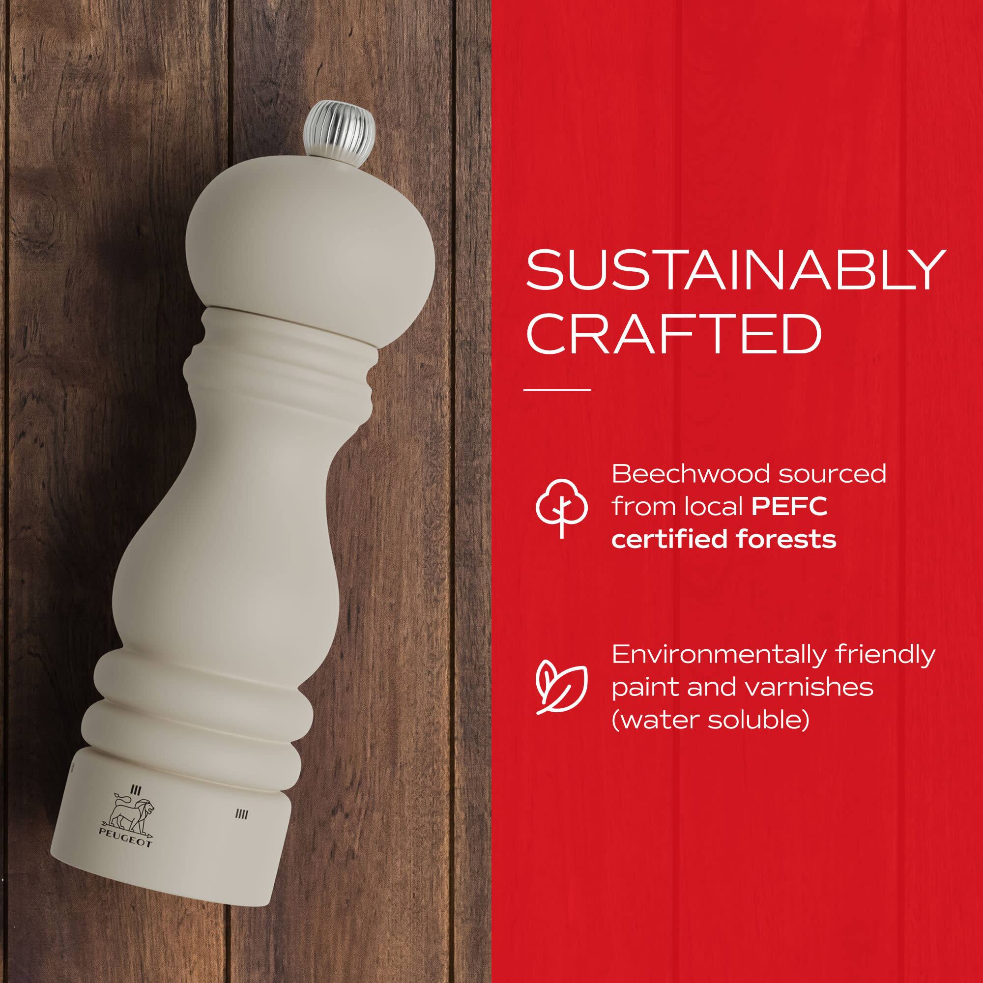 SUSTAINABLY CRAFTED  
Beechwood sourced from local PEFC certified forests  
Environmentally friendly paint and varnishes (water soluble)  
PEUGEOT