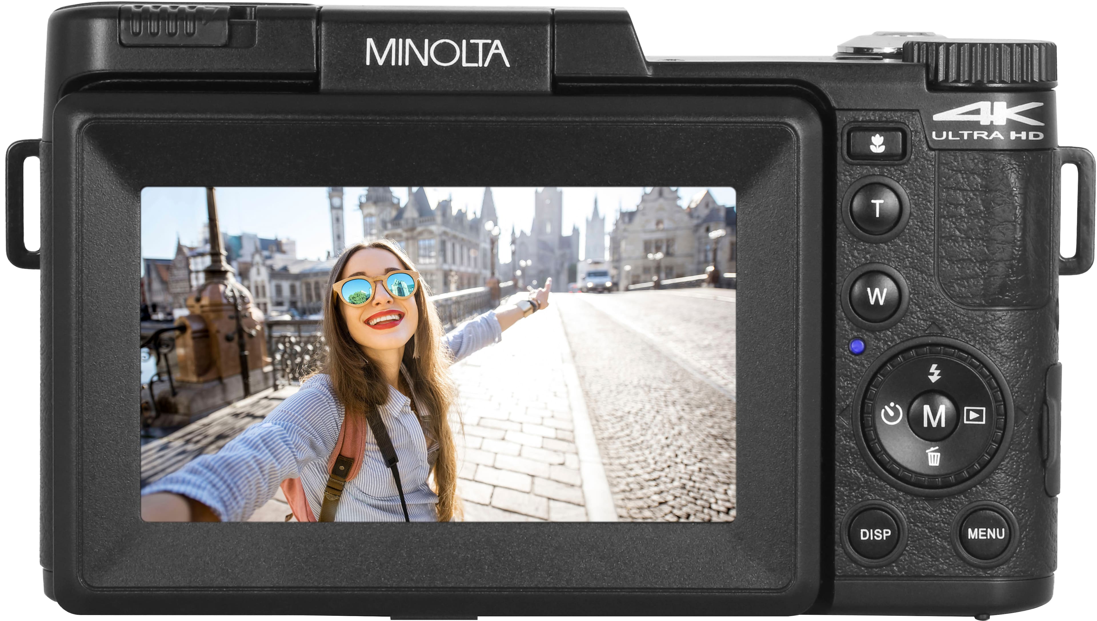 I 0 MINOLTA T W 4K ULTRA HD M III C DISP MENU