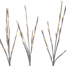 Celebrations - LED Lighted Birch Twigs 32 in. Yard Decor (Case of 12) - Warm White