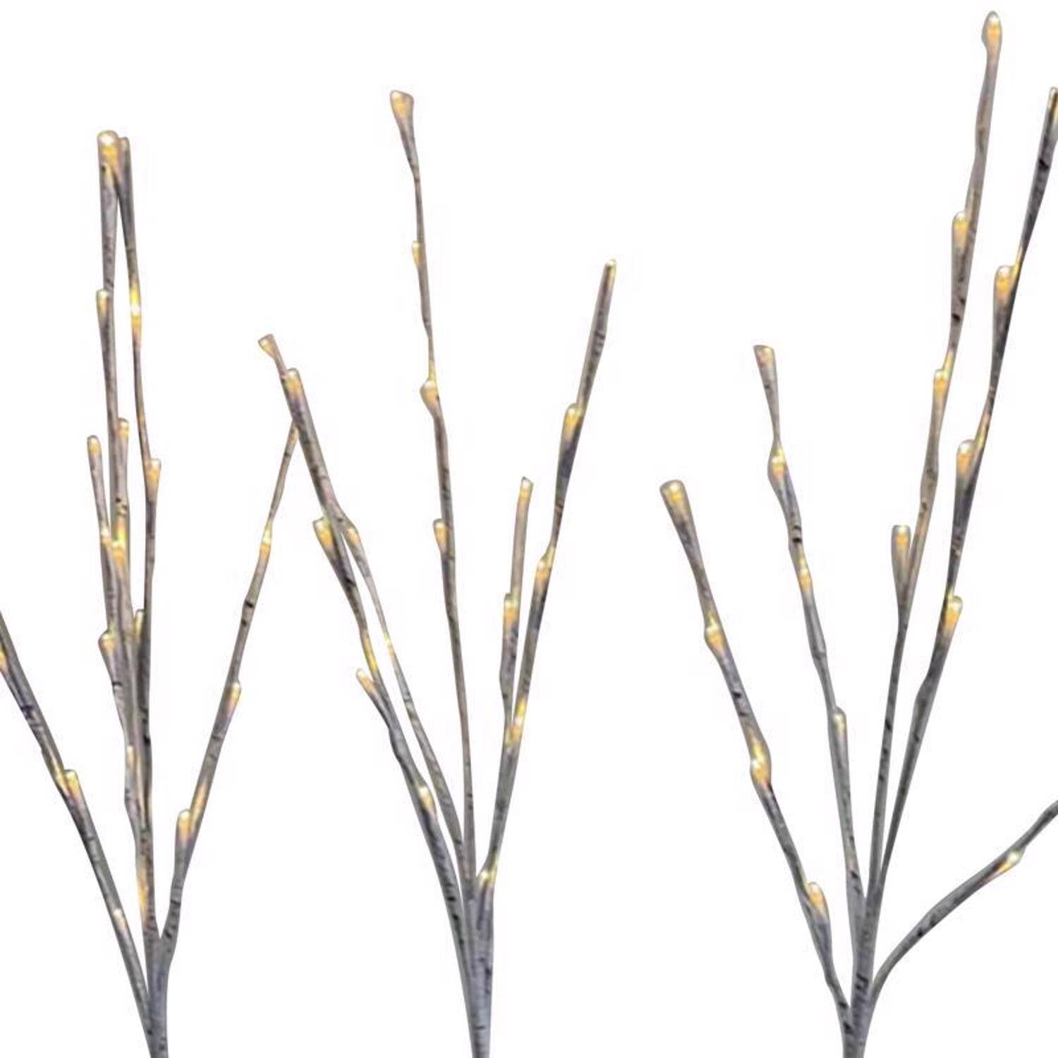 Front. Celebrations - Celebrations LED Warm White Lighted Birch Twigs 32 in. Yard Decor (Case of 12) - Warm White.