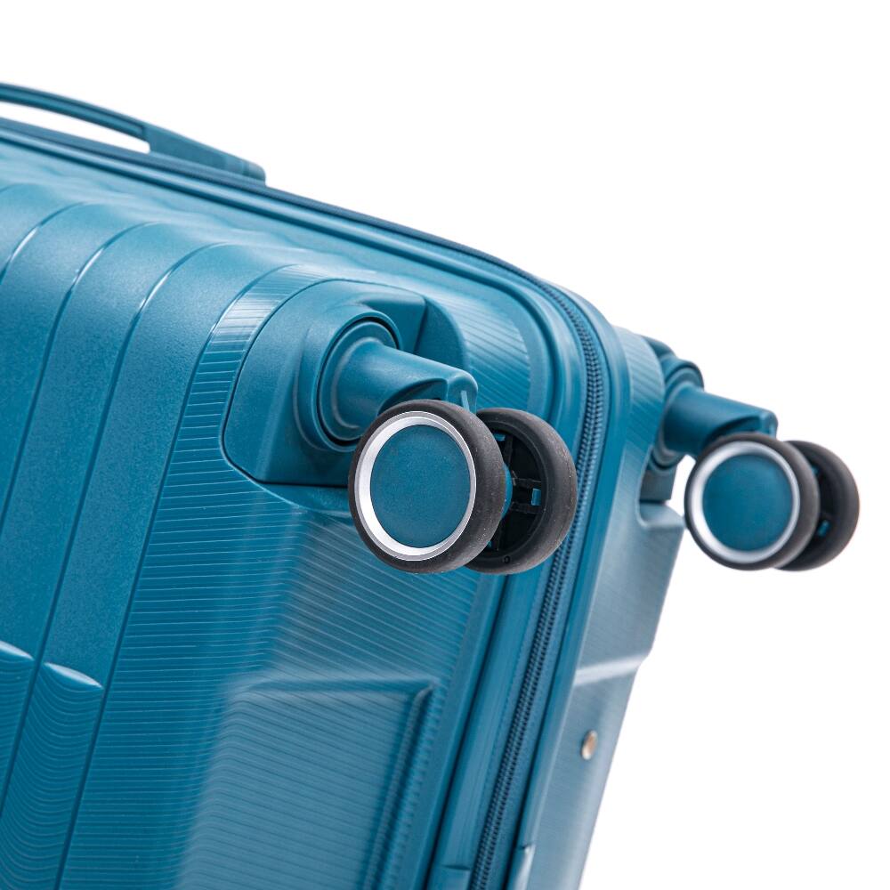Alt View 3. Ropilly - Ropilly 4 Piece Luggage Set Hardside Spinner Luggage with 14-Inch Cosmetic Case, Blue Suitcase Set - Blue.