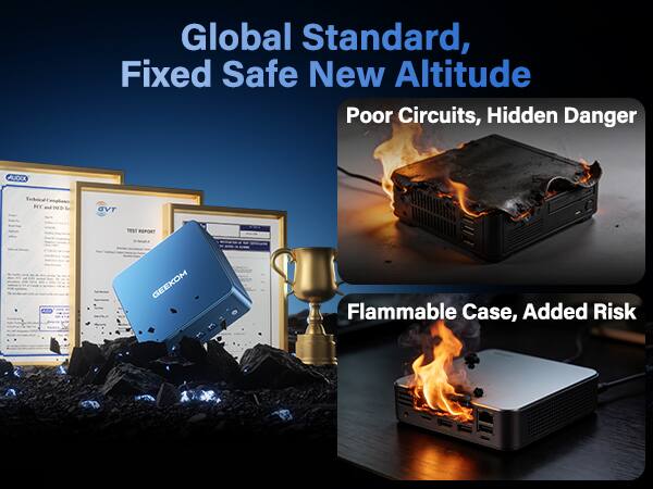 Global Standard, Fixed Safe New Altitude  
Poor Circuits, Hidden Danger  
Flammable Case, Added Risk
