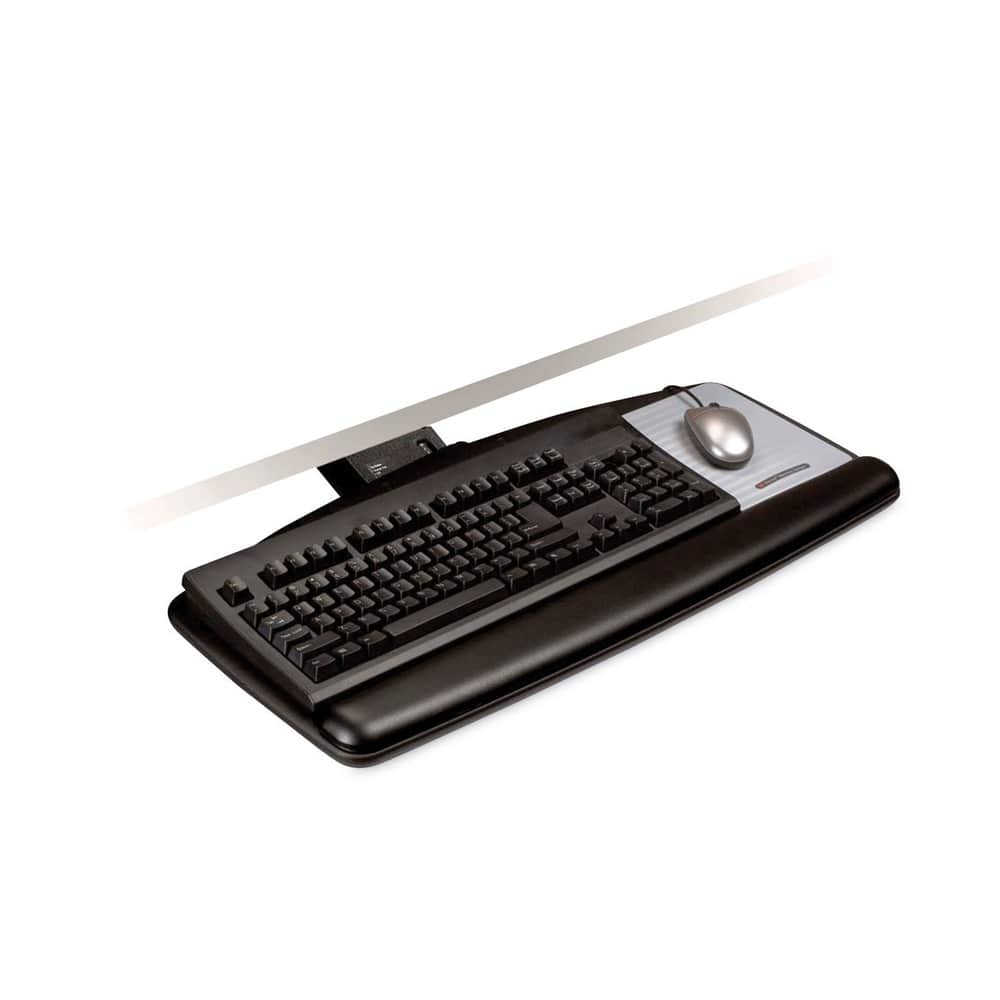 3M - AKT170LE Adjustable Keyboard Tray with Standard Platform - Black