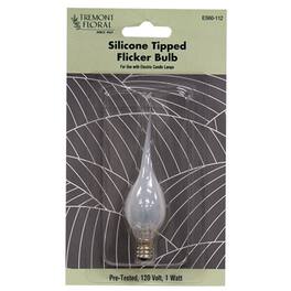 BreeBe - Silicone Tipped Flicker Bulb 1W - Clear