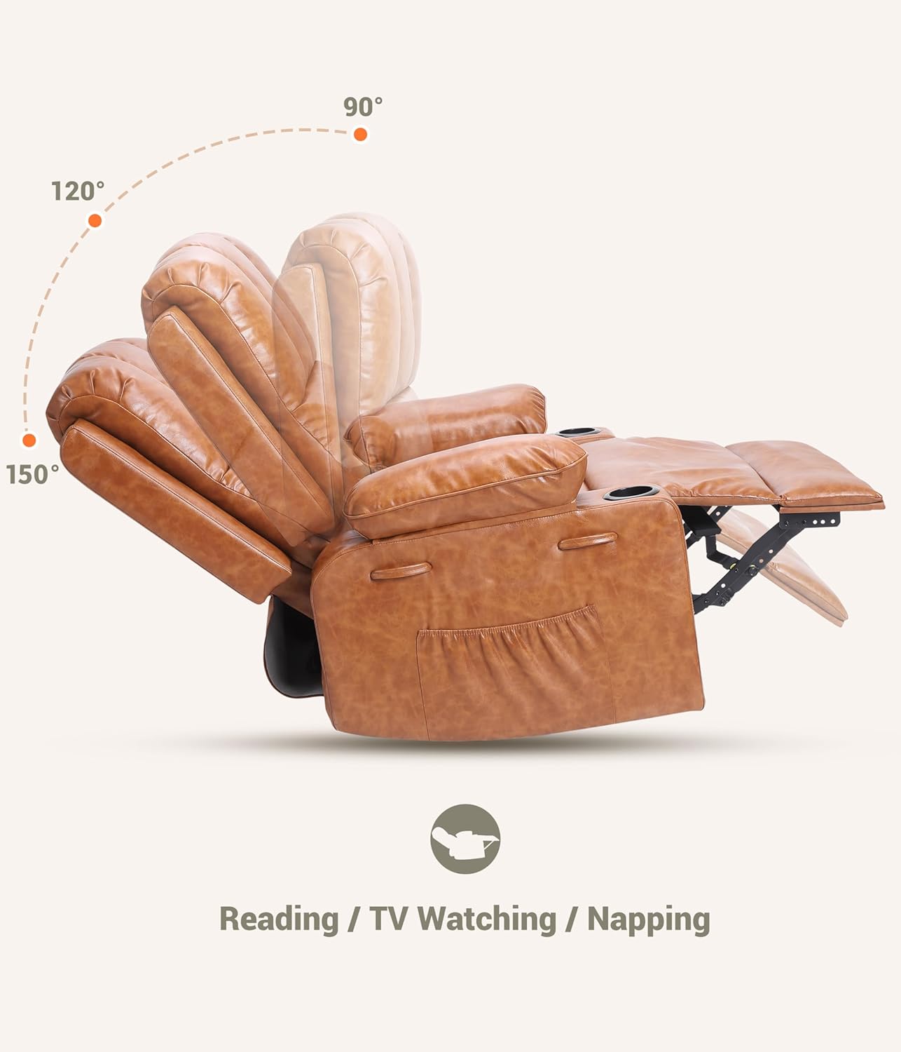 Reading / TV Watching / Napping

90° 120° 150°