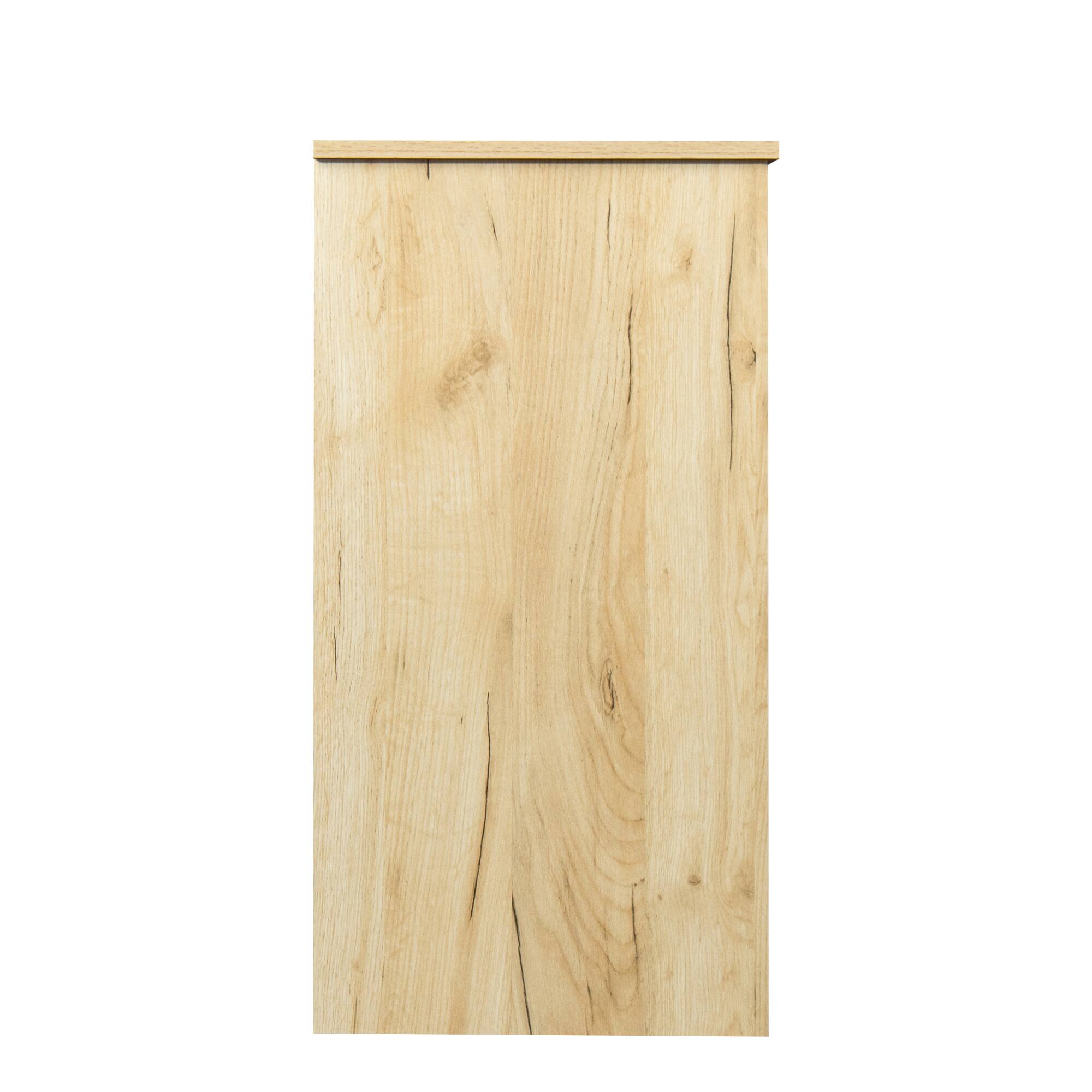 Alt View 6. Spaco - Spaco 43.3 Inch Modern Wood Buffet Cabinet with 2 Doors and 2 Drawers, Storage Sideboard for Dining Room Entryway - Oak.