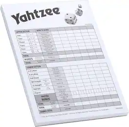 Hasbro - Gaming - Yahtzee Score Pad - GAMES (MISC) - Multicolor
