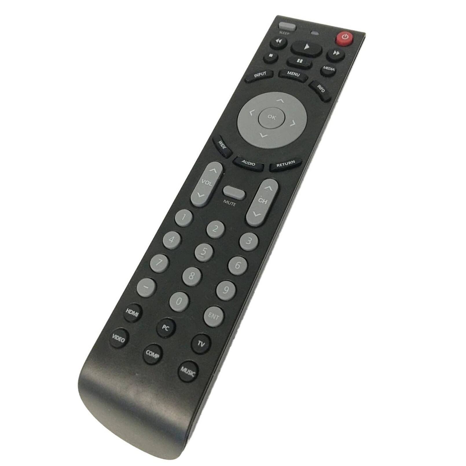 SLEEP 44 Y - "INFUT MENU 44 MEA IrO OK HDE AUDIO RETURN VOL MUTE CH 1 2 3 4 5 6 7 8 9 0 HDMI ENT PC VIDEO TV COMP MUSIC