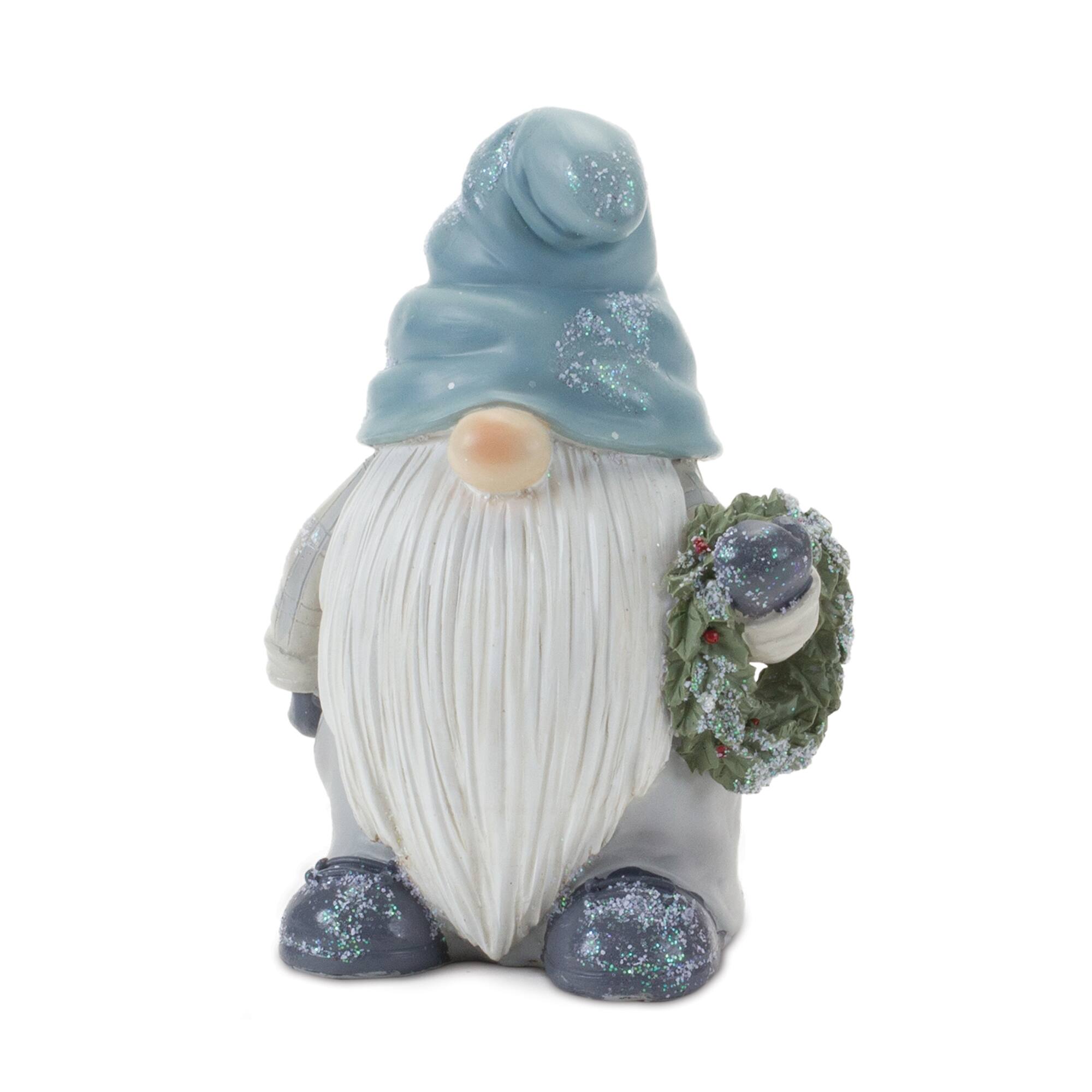 Left. BreeBe - Winter Gnome Figurine (Set of 6) - Multicolor.