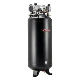 VEVOR - 80 Gallons Heavy-Duty Air Compressor,5HP 13.5SCFM at 90PSI Air Compressors Max 145PSI Pressure, Oil-Free Compressor Tank - Black;Orange