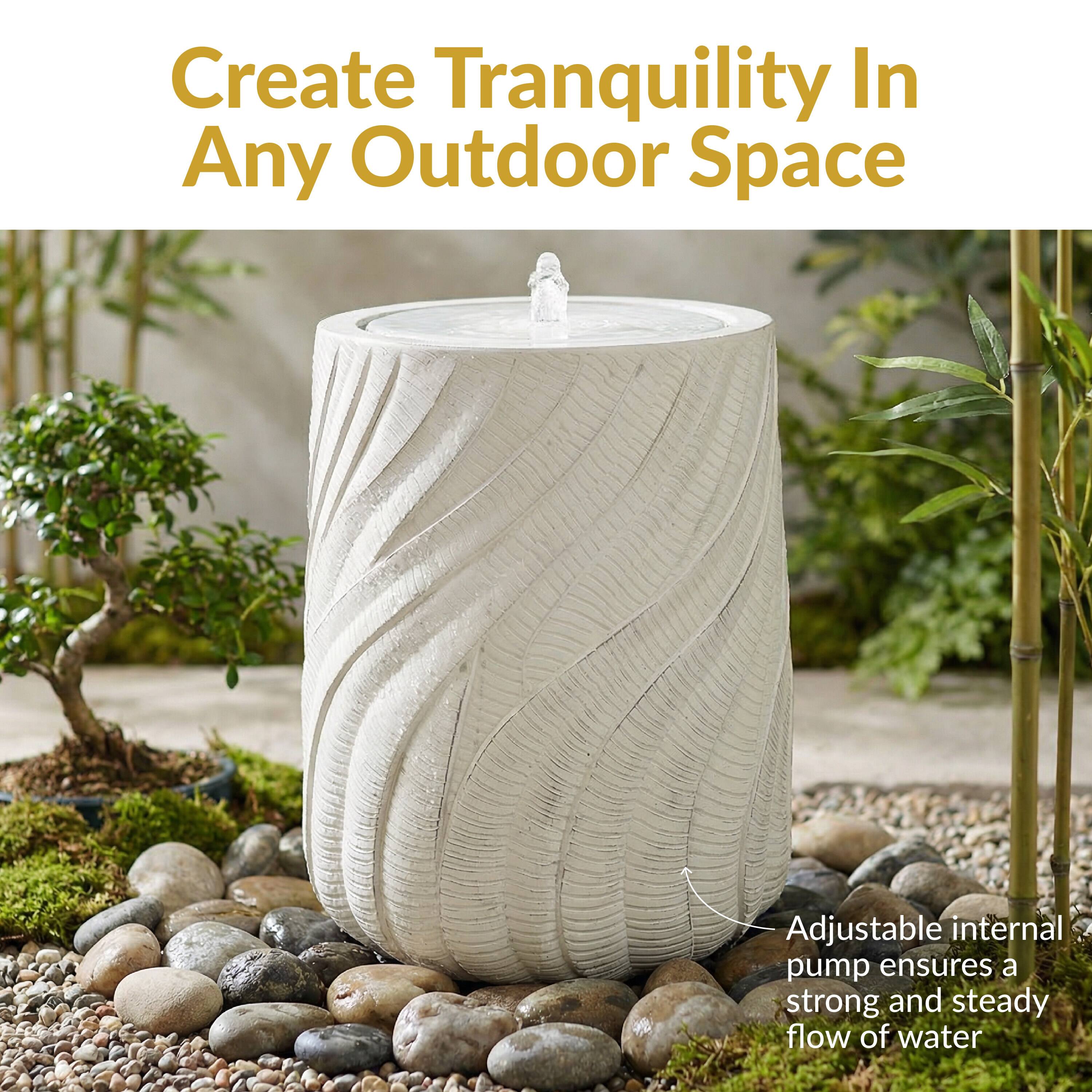 Create Tranquility In Any Outdoor Space

Adjustable internal pump ensures a strong and steady flow of water