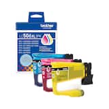 Brother - Genuine LC506XL3PK 3-Pack High Yield Color Ink Cartridges - Cyan/Magenta/Yellow