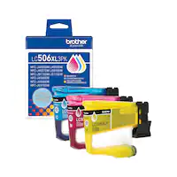 Brother - Genuine LC506XL3PK 3-Pack High Yield Color Ink Cartridges - Cyan/Magenta/Yellow - Front_Zoom