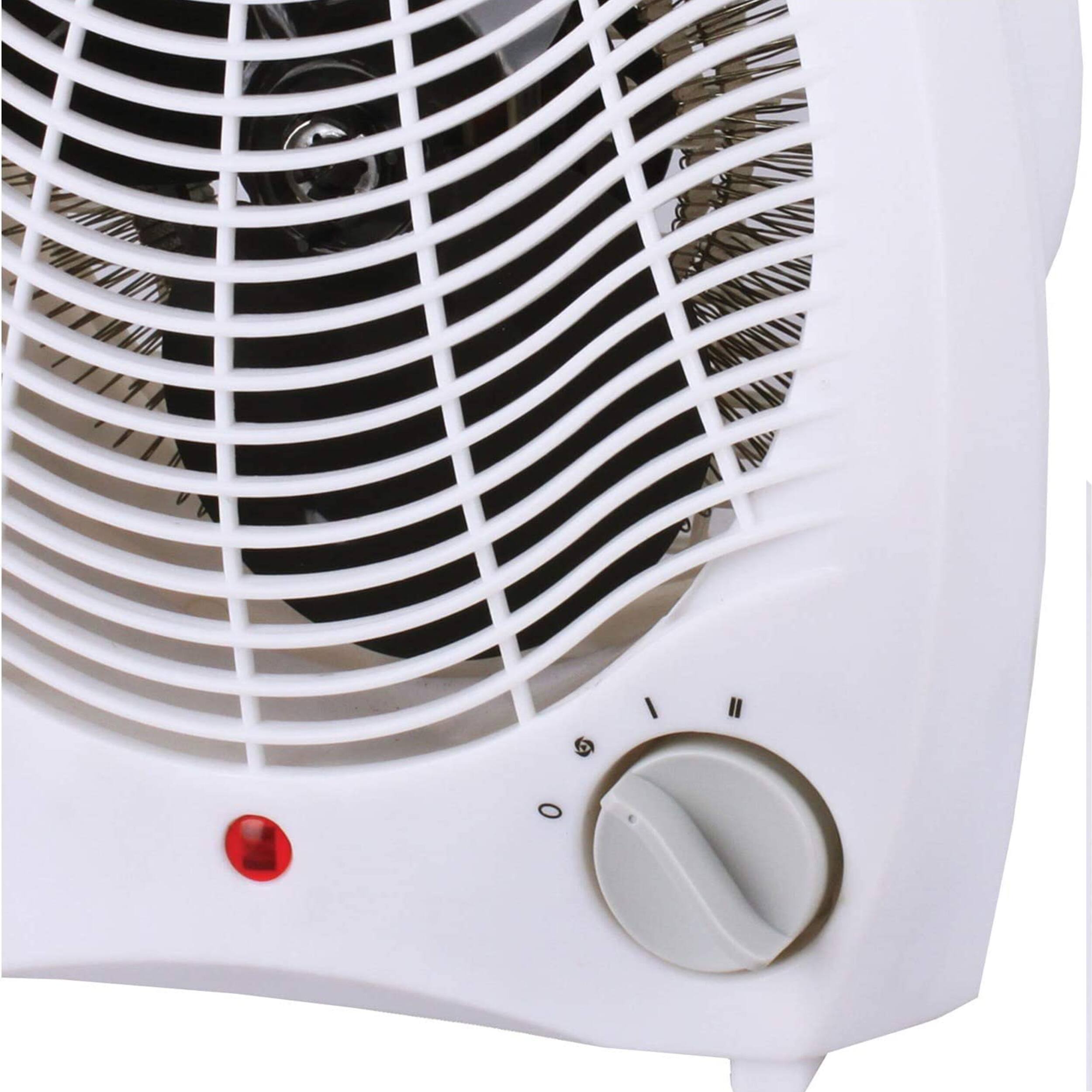 Alt View 2. Brentwood - Brentwood 1500 watt 2 in 1 Fan Heater - White.