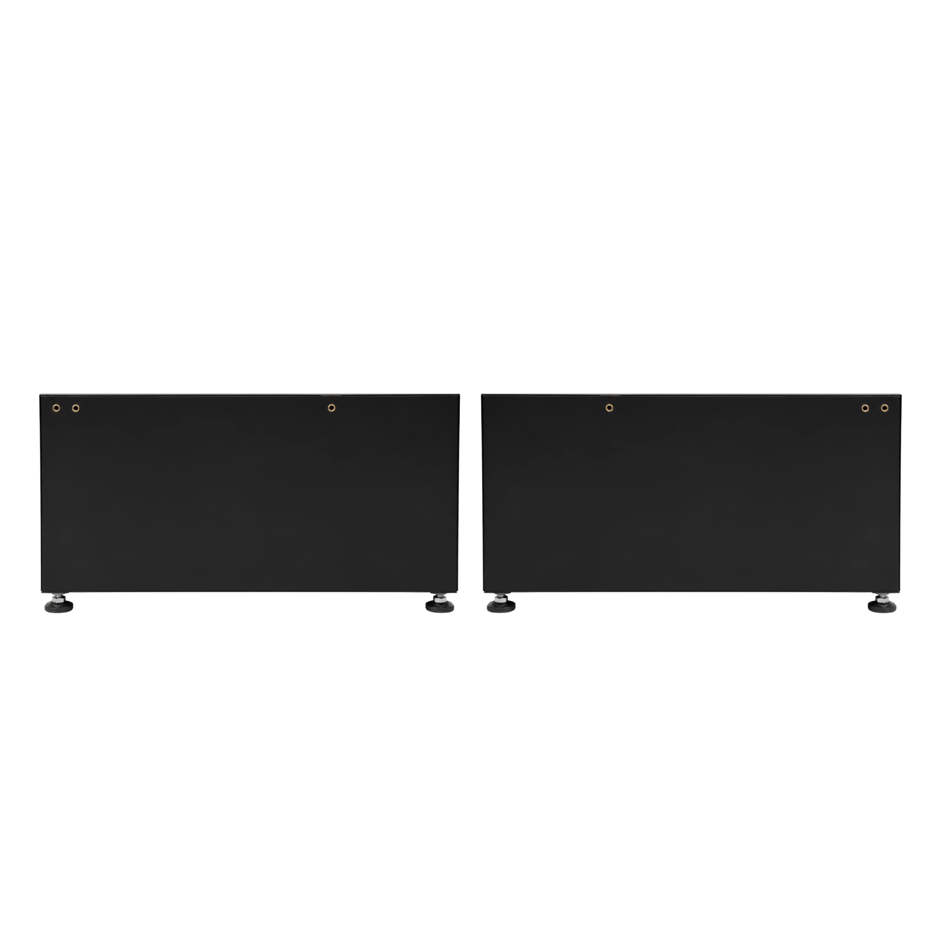 Alt View 9. Equator - Equator 24in Laundry Pedestal 13 inch tall + Rollout Storage Drawer Adjustable feet - Black.