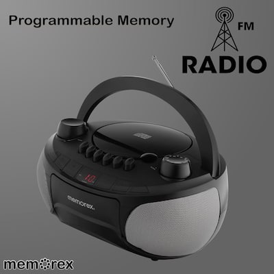 Memorex BCCD50 AM/FM Top Loading CD & Cassette Player MEM BCCD50K Memorex BCCD50 AM/FM Top Loading CD & Cassette Player MEM BCCD50K