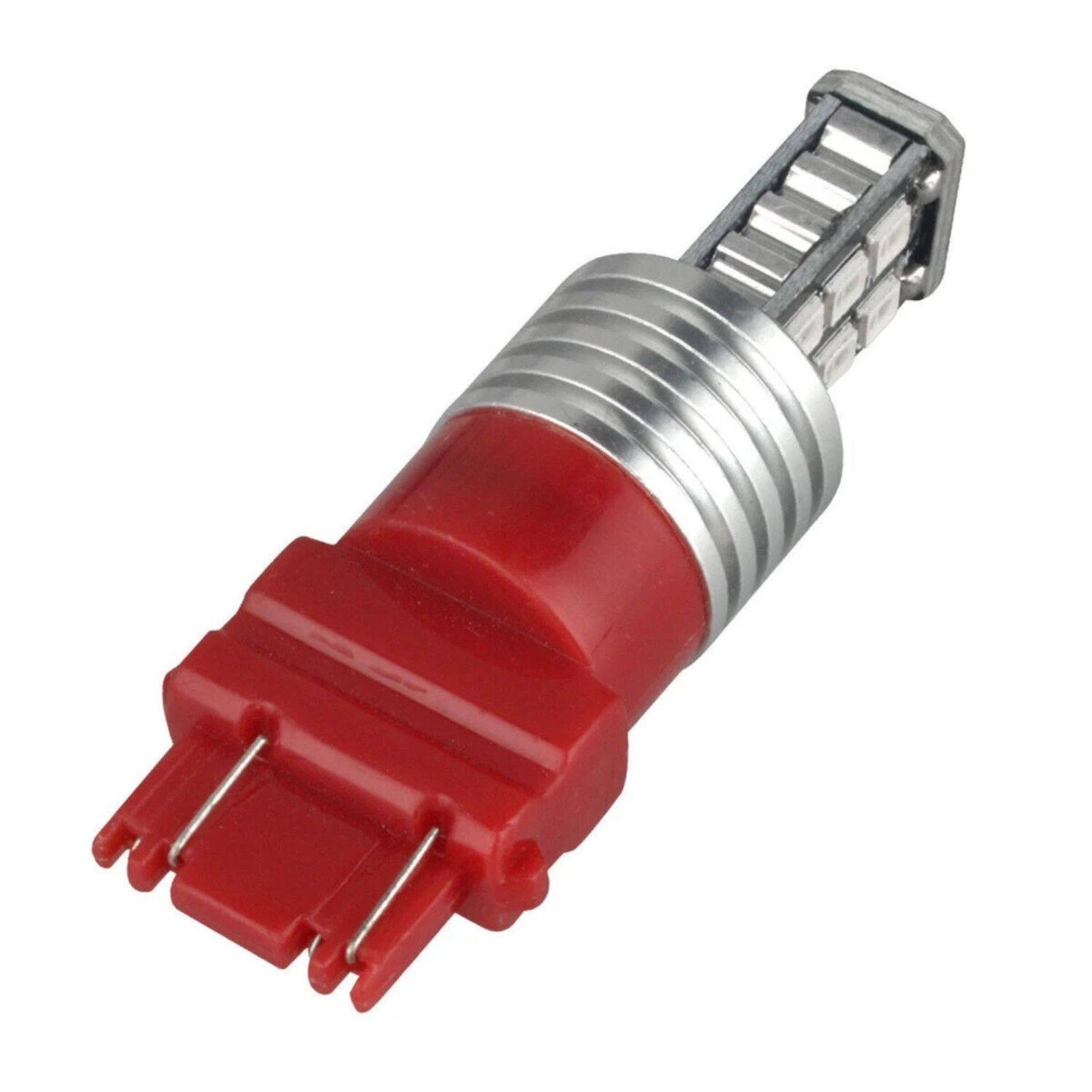 Angle. Home Collection - 4× 3157 Red LED Strobe Brake Light Bulbs – Flashing Tail, Stop & Parking Lights.
