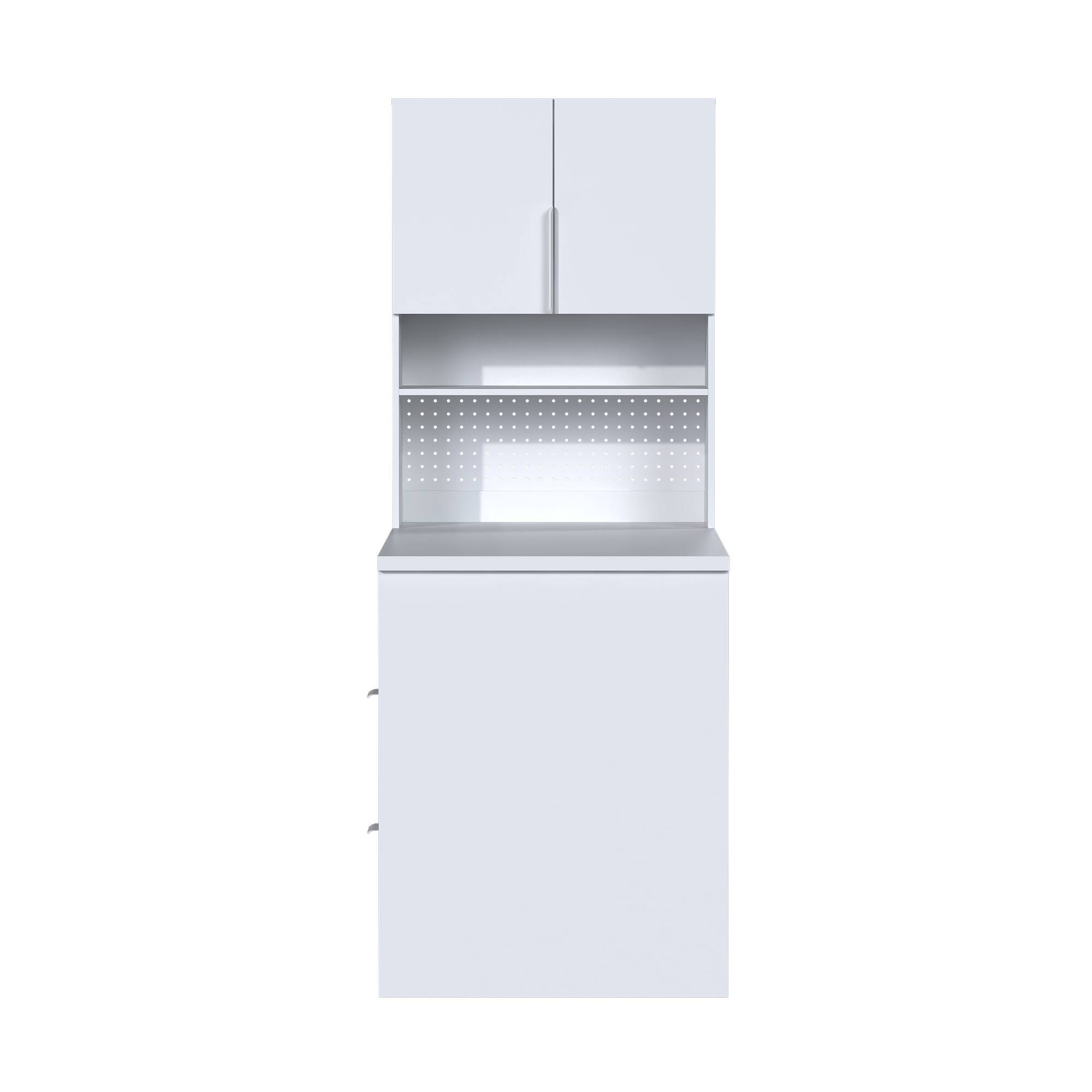 Left. Famapy - Famapy Multifunctional Craft Desk: Mobile, Organized & Versatile Workstation - White.