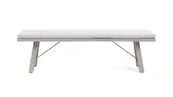 Yardbird® - Eden Dining Bench - Silver - Front_Zoom