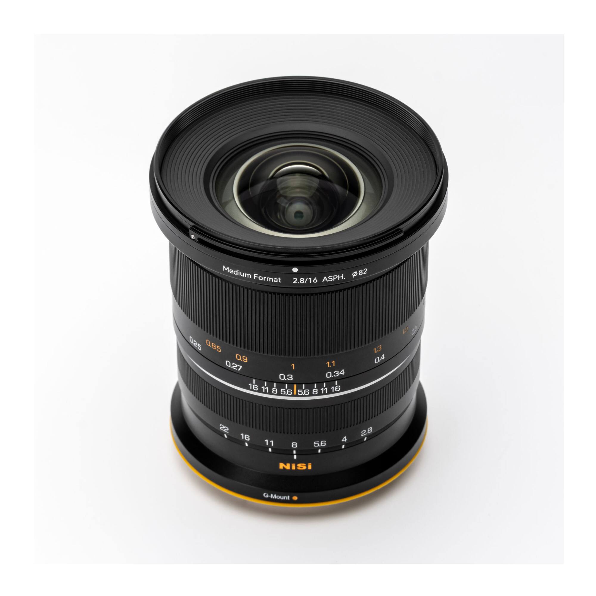 Medium Format 2.8/16 ASPH. Ø82

0.25 0.85 1.1 0.9 0.4 0.27 1 1.3 0.3 0.34 16 16 11 8 5.6 | 5.6 8 11 22 16 11 8 5.6

Nisi G-Mount