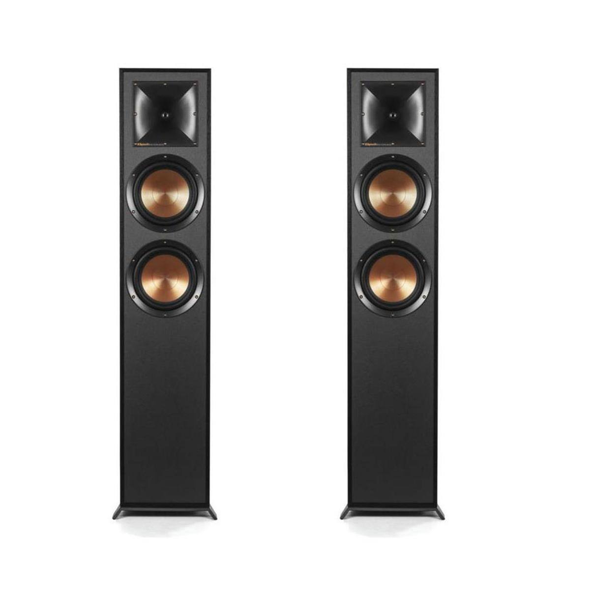 Front. Klipsch - Klipsch Reference R-625FA Floorstanding Speaker, Black, Pair.