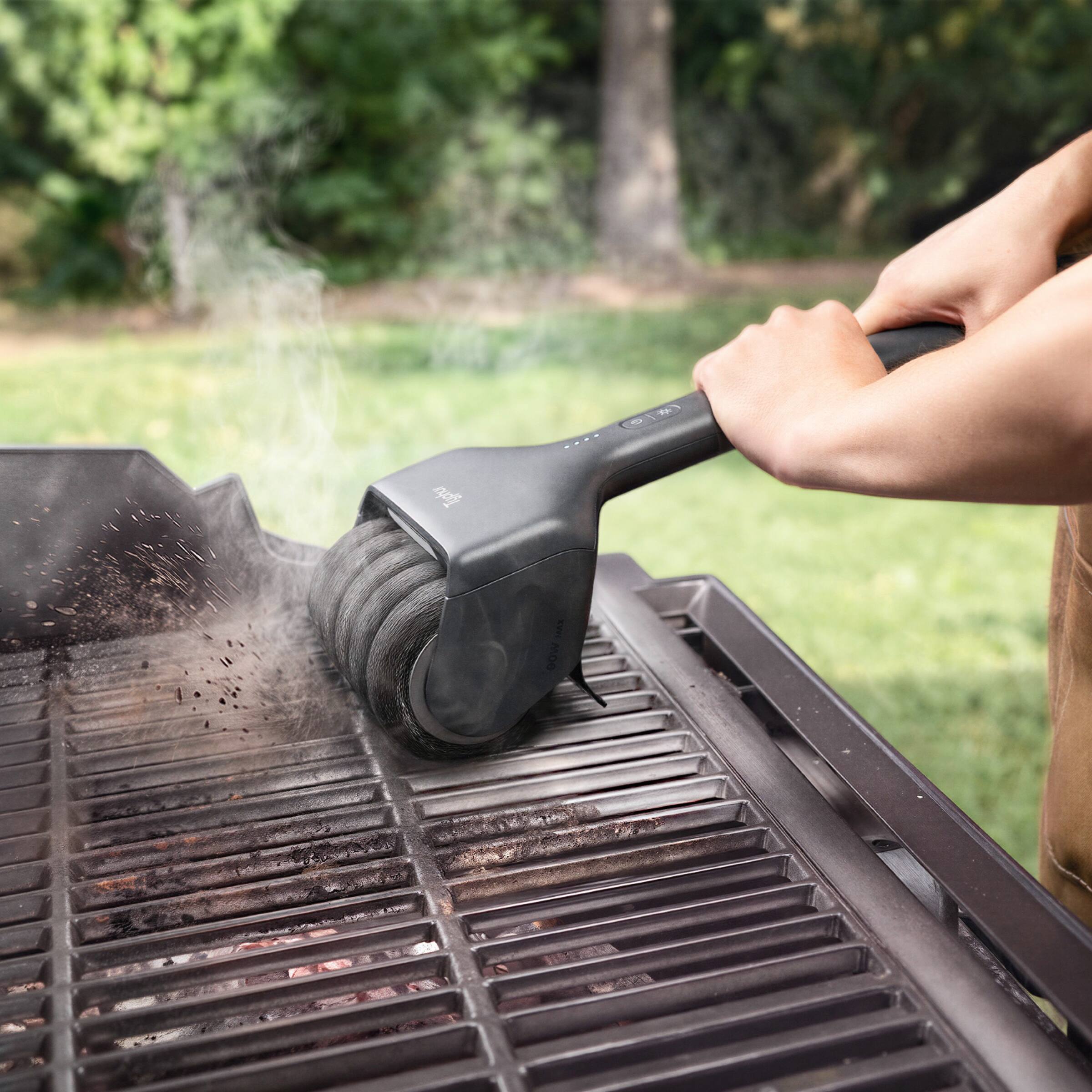 Alt View 2. Typhur - Typhur Grill Brush Bot Electric Steam Grill Cleaner with Bristle-Free Grill Brush Head.