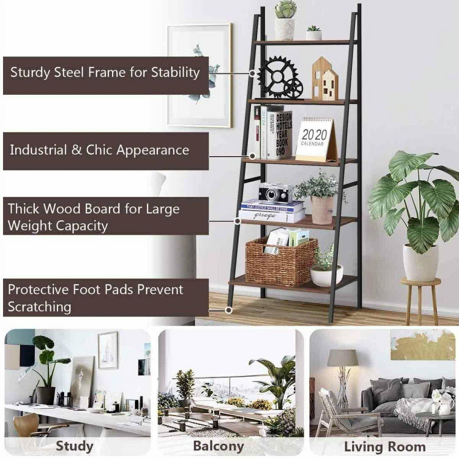 Sturdy Steel Frame for Stability  
Industrial & Chic Appearance  
Thick Wood Board for Large Weight Capacity  
Protective Foot Pads Prevent Scratching  

DESIGN HOTELS YEAR 2020 BOOK CALENDAR  

Study  
Balcony  
Living Room