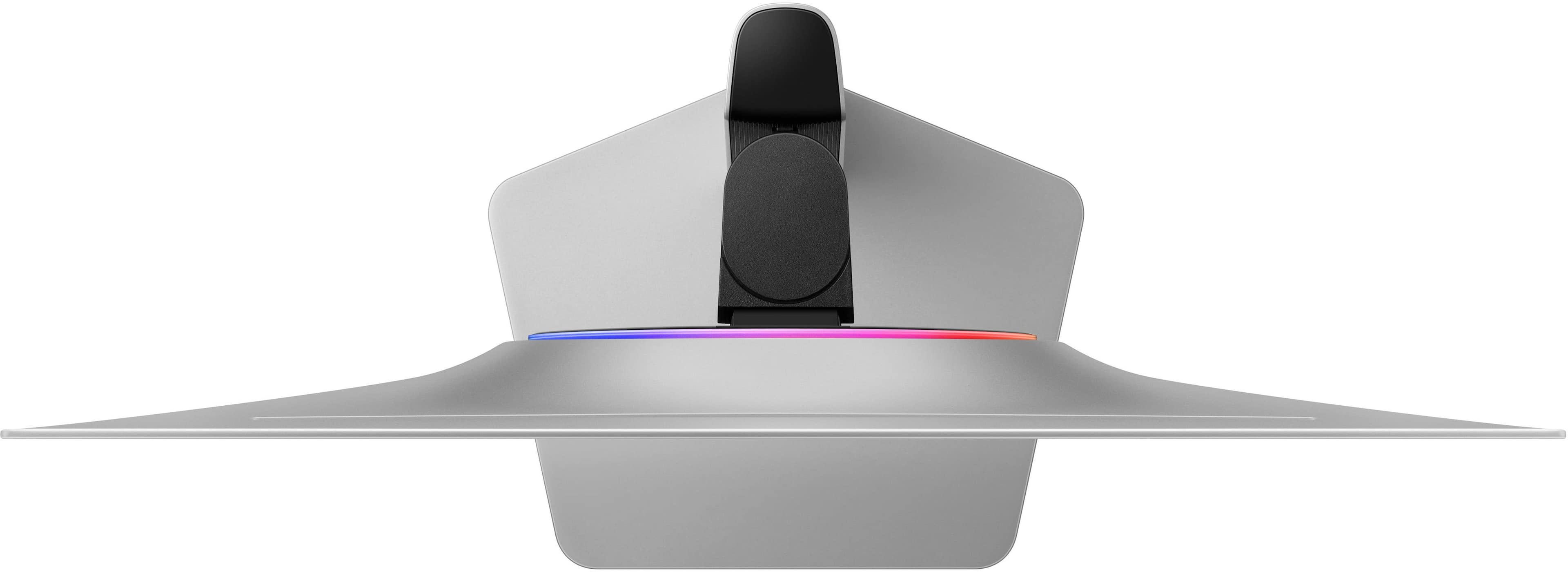 Alt View 28. Samsung - 27" Odyssey OLED G8 (G81SF), 4K UHD, 240Hz, 0.03ms, AMD FreeSync Premium Pro, Glare Free, HDR 400 Gaming Monitor - Silver.