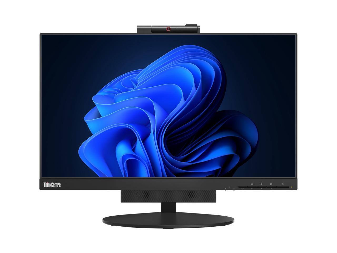 Alt View 4. Lenovo - Lenovo M80q Tiny w/ TIO 22" G3 Monitor, Intel Core i7-10700T 2.0GHz, 32GB DDR4, 512GB NVMe SSD, Win 11 Pro 64-bit - Black.