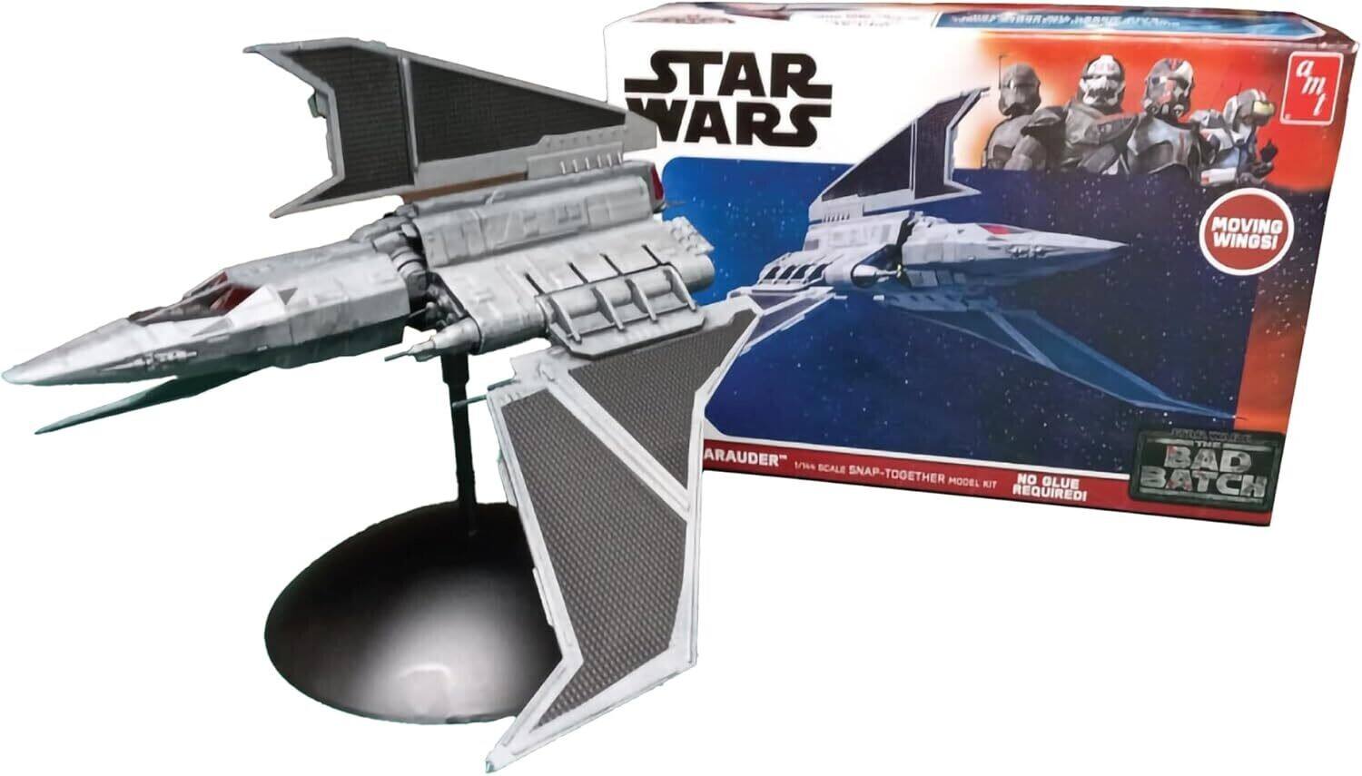 STAR WARS a 9m m 1 MOVING WINGS! THE ARAUDER" 14 BAD SCALE SNAP-TOGETHER MODEL KIT NO GLUE BATCH REQUIRED!