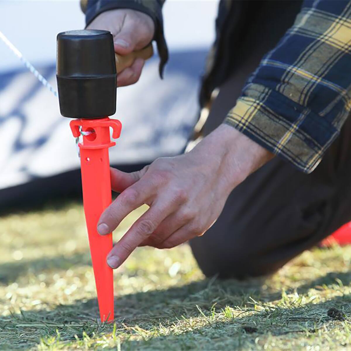 Alt View 2. Coghlan’s - Coghlan's Ground Spike Tent Pegs - Orange - Orange.