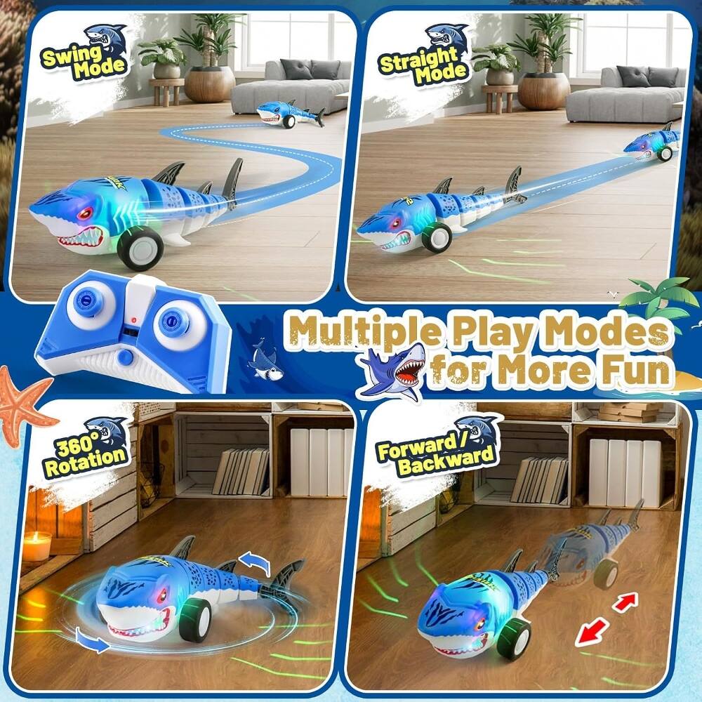 Swing Mode  
Straight Mode  
Multiple Play Modes for More Fun  
360° Rotation  
Forward/Backward