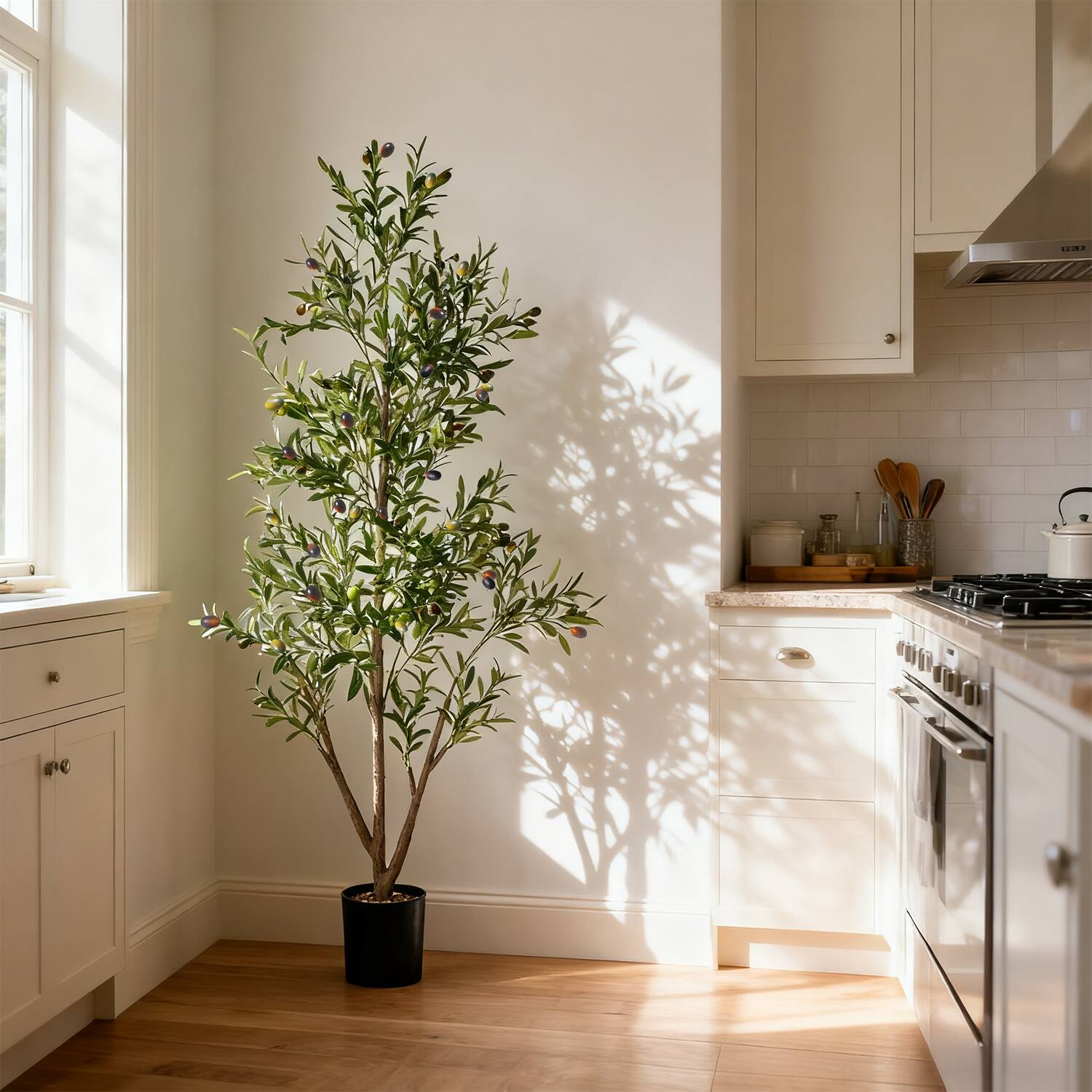 NOVAROOT 6FT Artificial Olive Trees Indoor Tall Faux Olive Tree