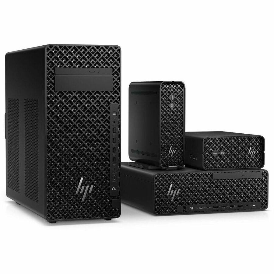 Alt View 2. HP - HP Z2 G1i Workstation - Intel Core Ultra 5 245K - 32 GB - 1 TB SSD - Tower - Black - Intel W880 Chip - Windows 11 Pro - Black.
