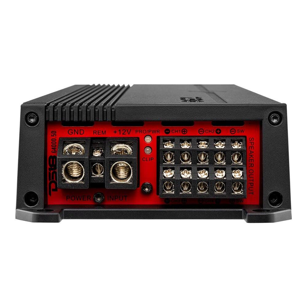 G4000.50 D518

GND REM +12V PRO/PWR CLIP POWER INPUT

CH1 0 CH2 + CH3

SW (98W SPEAKER OUTPUT