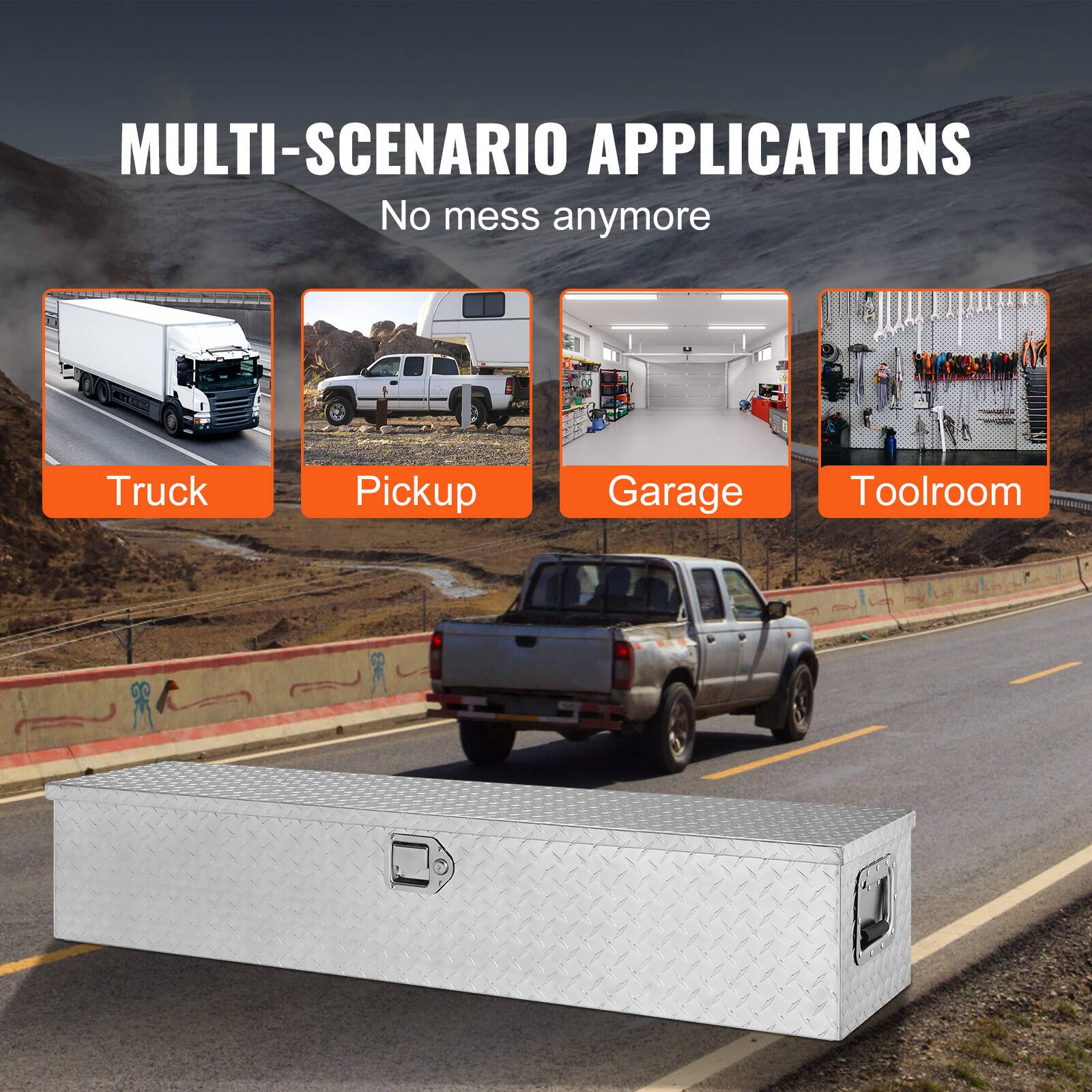 MULTI-SCENARIO APPLICATIONS  
No mess anymore  

Truck  
Pickup  
Garage  
Toolroom