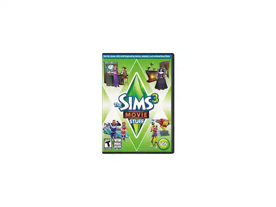 Set the scene with stuff inspired by horror, western, and masked hero films
The Sims 3 The Movie Stuff
WIN MAC DVD-ROM
TEEN ESRB
EA - E10+ (Everyone 10+)