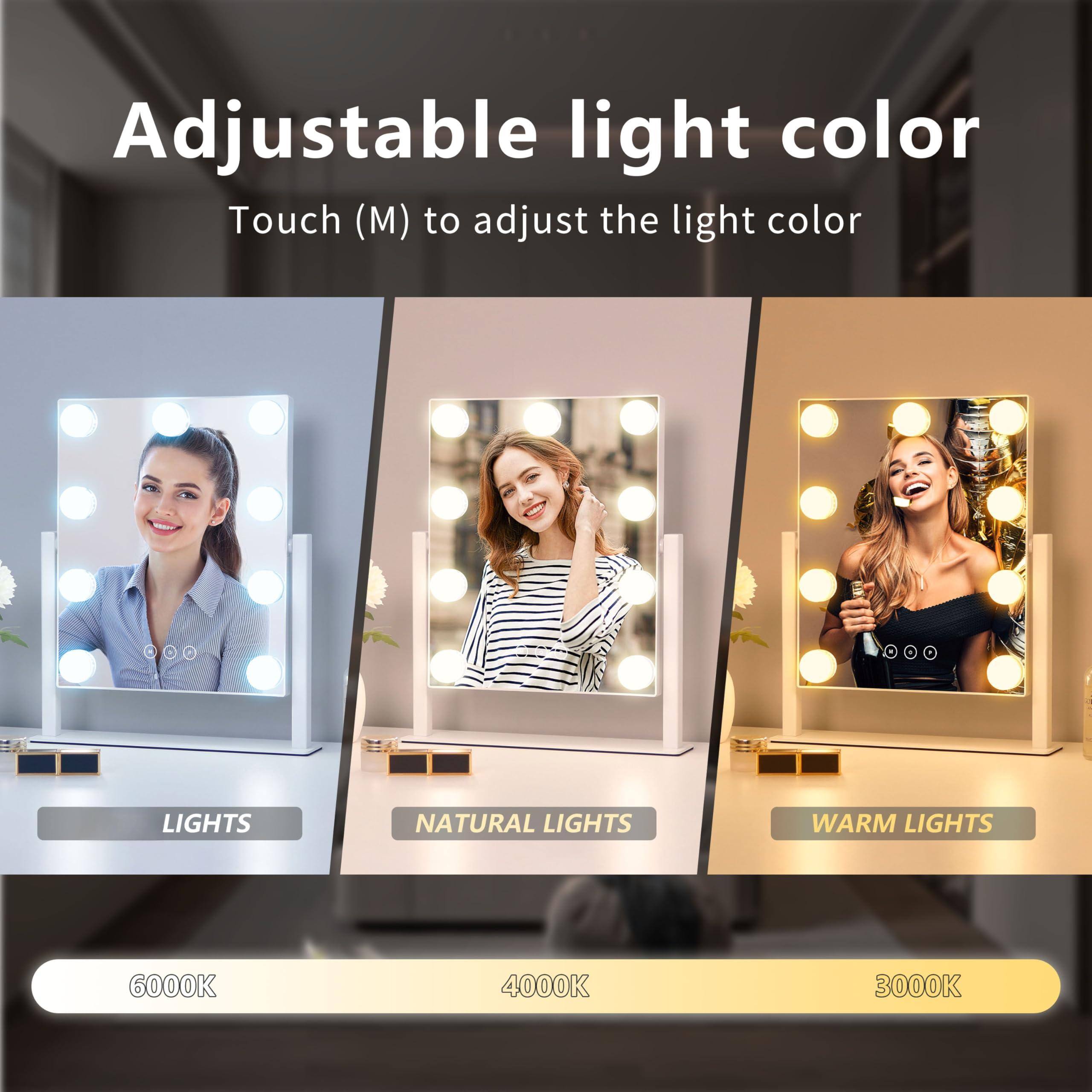Adjustable light color

Touch (M) to adjust the light color

LIGHTS  
NATURAL LIGHTS  
WARM LIGHTS

6000K  
4000K  
3000K