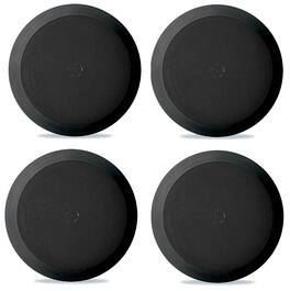 4) NEW Pyle PDIC81RDBK 250W 8 Inch Flush In-Wall In-Ceiling Speakers Four - Black