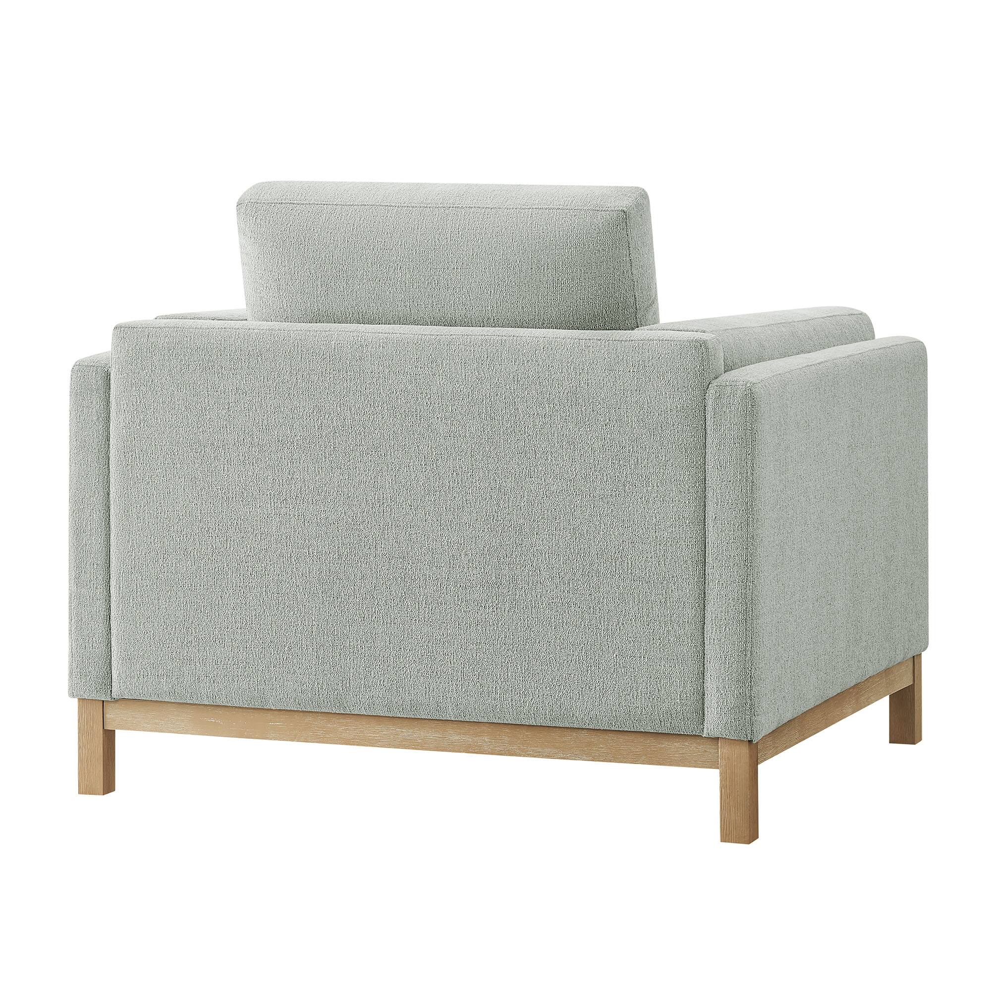 Alt View 4. Modway - Roscoe Upholstered Armchair - Mist.