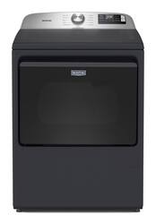 Maytag - 7.4 Cu. Ft. Smart Electric Dryer with Extra Power and Advanced Moisture Sensing - Midnight Steel - Front_Zoom